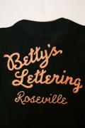 STYLE EYES (スタイルアイズ)　レーヨン・ボウリングシャツ　SE37553　"BETTY'S LETTERING"　ブラック
