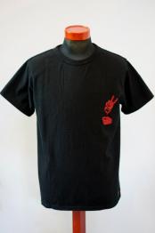 DELUXEWARE (デラックスウエア)　半袖Tシャツ　MT-2302　"DEFENDER"　ブラック