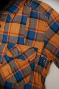 JELADO (ジェラード)　ベンチレーション・半袖ワークシャツ　JP02103　フェイドオレンジ