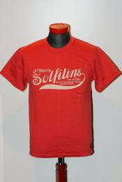 DELUXEWARE (デラックスウエア)　半袖Tシャツ　SDL-2002　"SOLFILINE"　R.オレンジ