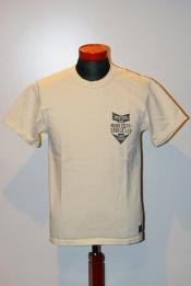 DELUXEWARE (デラックスウエア)　半袖Tシャツ　SDL-2003　"MARK SAVAGE&CO"　ナチュラル
