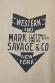 DELUXEWARE (デラックスウエア)　半袖Tシャツ　SDL-2003　"MARK SAVAGE&CO"　ナチュラル
