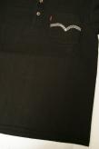 DELUXEWARE (デラックスウエア)　半袖ポロシャツ　OCT-11　"EAGLE STITCH"　ブラック