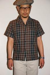 JELADO (ジェラード)　イタリアンカラーシャツ　SG32102　"Vincent Shirts"　ブリックブラウン