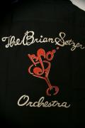 BRIAN SETZER ORCHESTRA (ブライアン・セッツァー・オーケストラ) × King Louie (キングルイ)　ボウリングシャツ　KL37020　"B.S.O"　ブラック