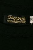 Dapper's (ダッパーズ)　ボーダーTシャツ　1247　"Three Lines Border Print Crewneck Tee"　ブラック/ワインレッド