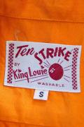 King Louie (キングルイ)　レーヨンボウリングシャツ　KL36639　"Wagners Bar"　オレンジ