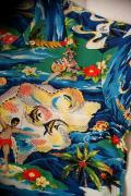 SUN SURF Special Edition (サンサーフ・スペシャルエディション)　半袖ハワイアンシャツ　SS36984　"LAND OF ALOHA"　ネイビー