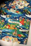 SUN SURF Special Edition (サンサーフ・スペシャルエディション)　半袖ハワイアンシャツ　SS36984　"LAND OF ALOHA"　ネイビー