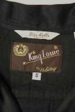 King Louie (キングルイ)　レーヨンボウリングシャツ　KL38667　"BRAID TRIM SHIRT"　ブラック