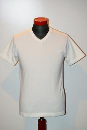 UES (ウエス)　ラマヤーナ・VネックTシャツ　65RV　ホワイト
