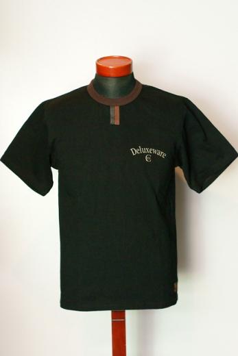 DELUXEWARE (デラックスウエア)　半袖Tシャツ　BRG-08B　"TRIPLE.DARK DELUXE"　ブラック