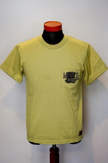DELUXEWARE (デラックスウエア)　半袖Tシャツ　SDL-2203　"LOSANGELES"　SP.グリーン