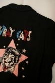 STRAY CATS (ストレイキャッツ) × STYLE EYES (スタイルアイズ)　レーヨン・ボウリングシャツ　SE38204　"LIMITED EDITION"　ブラック