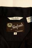 King Louie (キングルイ)　レーヨンボウリングシャツ　KL38900　"KINOMOTO TRAVEL SERVICE"　ブラック