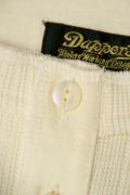 Dapper's (ダッパーズ)　ヘンリーネック・半袖Tシャツ　1121　"Standard Four Button Henley Rib Tee"　クリーム