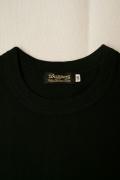 Dapper's (ダッパーズ)　5分袖ボーダーTシャツ　1196　"Solid&Border Combination Half-Length Sleeve Tee"　ブラック