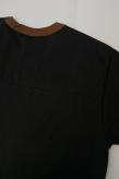 DELUXEWARE (デラックスウエア)　6分袖フットボールTシャツ　URES-07　"ILLINOIS"　ブラック