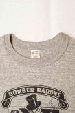 WARE HOUSE (ウエアハウス)　Tシャツ　4601　"BOMBER BARONS"　杢グレー