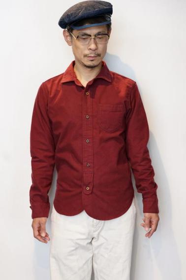 DALEE'S (ダリーズ)　長袖ドレスワークシャツ　"Sergil (サージル)"　...30s dress&work flannel　ボルドー
