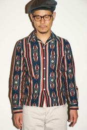 JELADO (ジェラード)　長袖オープンカラーシャツ　SG33160　"Westcoast Shirts (ウエストコーストシャツ)"　オールドネイビー