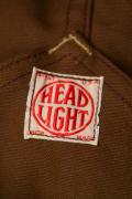 HEAD LIGHT (ヘッドライト)　13ozブラウンダック・オーバーオール　HD41583A　ワンウォッシュ