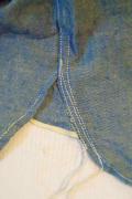 SUGAR CANE (シュガーケーン)　5ozシャンブレーシャツ・ダミーボタン　SC26411　ブルー・ワンウォッシュ