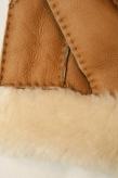 Dapper's (ダッパーズ)　ムートングローブ　1224　"Sheep Skin Mouton Glove"　ベージュ/ホワイト