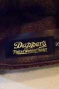 Dapper's (ダッパーズ)　ウール混ヘリンボーン・キャスケット　939　"MW GM Casquette"　ブラウン
