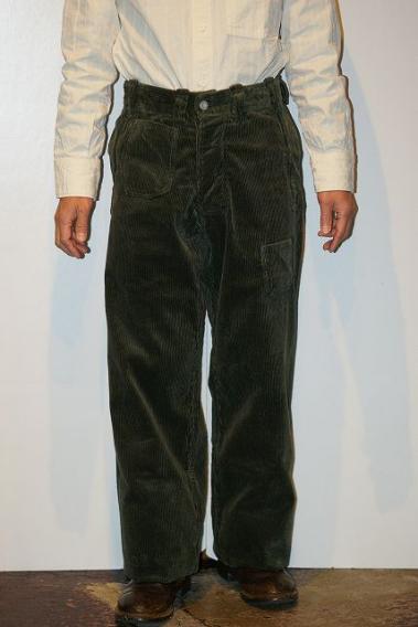 JOHN GLUCKOW (ジョン・グラッコウ)　ワークパンツ　JG43305　"Net Maker's Trousers"　コーデュロイ・オリーブ
