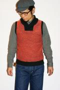 アジャスタブルコスチューム/Shawl Collar Knit Vest/ACS-014/オレンジ