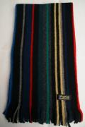 Dapper's (ダッパーズ)　ストライプ・ウールマフラー　1032　"Blanket Stripe Woolen Scarf"　ブラック