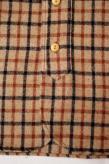 Dapper's (ダッパーズ)　ウール・ワークシャツ　1674　"Plaid Check Woolen Work Shirts"　ベージュチェック
